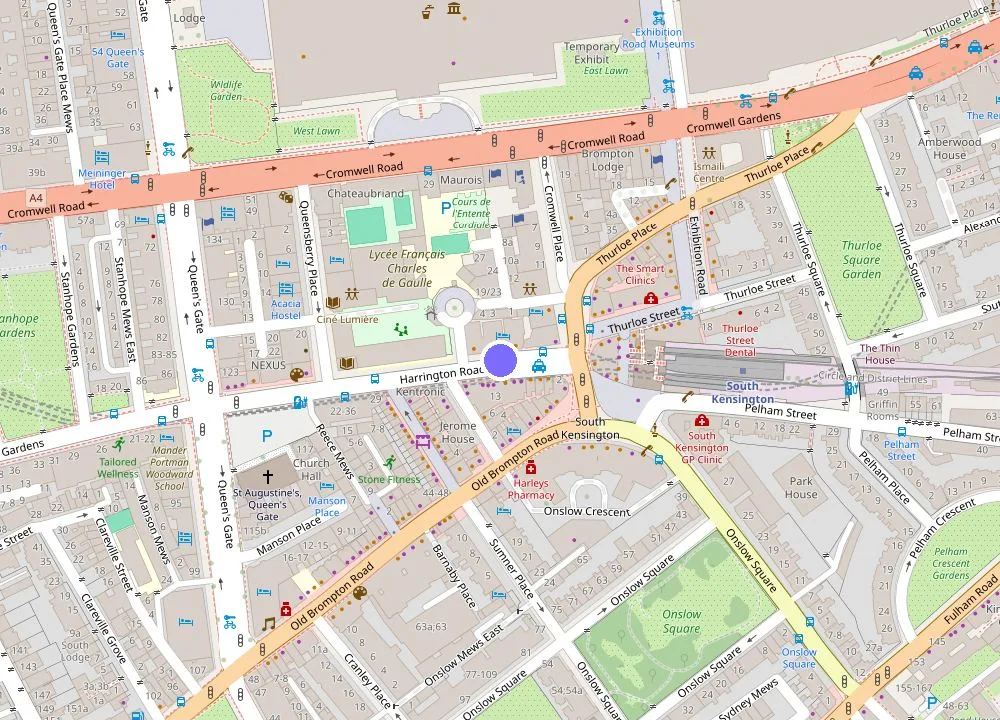 Map: The Ampersand Hotel - Small Luxury Hotels of the World